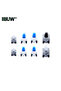 40PCS 40PCS 8Values Push Tactile Micro Switch Kit 6Pin Self-Locking/Unlocked for Electronics DIY Pro - 6