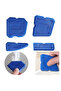 4PCS Blue 4pcs Silicone Glass Cement Scraper Sealant Grout Remover Tool Home Finishing Caulking Tool - 7
