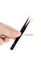 6PCS Anti-static ESD Stainless Steel Tweezers Maintenance Tool Industrial Precision Curved Straight - 2