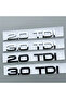 3.0 TDI Chrome Car 3D ABS 2.0 3.0 TDI Letters Logo Badge Emblem Decals Sticker For Audi A3 A4 A6 A8 - 8