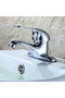 Silver Stainless Steel Basin Faucet, Double Control Double Hot and Cold Faucet, Wrench Type Mixer... - 3
