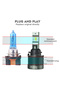 H15 Altra Powerful 80W 8000LM LED H15 Headlight Bulbs with DRL Daytime Running Lights 6000K for Car - 2