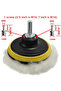 5 inches 8Pcs Buffing Pad Set Thread 3/5/7inch Auto Car Repair Polishing pad Kit for Car Polisher+Dr - 5