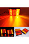 2X 12-24V 2x 12V Waterproof Durable Car Truck LED Rear Tail Light Warning Lights Rear Lamp for Trail