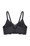 Non-wired Laser Cut Detailed Low-Cut Crossed Tulle Piece Stitch-Free Bra Set - 3