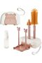 7-in-1 Baby Bottle Drying Rack & Cleaning Set, Silicone Brush & Portable Storage Box