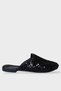 Women's Shiny Sequin Detailed Daily Comfortable Bohça Çeyiz House Slippers Black