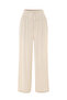 Women's Beige Color Relax Fit Tie-Up Pants