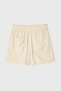 Women's Beige Color Relax Fit Tie-Waist Lyocell Shorts - 2