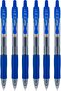 G2 Premium Refillable & Retractable Rolling Ball Gel Pens, 0.7mm Fine Point, Blue Ink, 6 Count