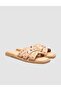 Kum Suede Stone Detailed Genuine Leather Women's Slipper - 2