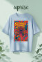 Stranger Things Design Printed Cotton of Oversized T-Shirts