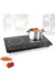 Induction Cooker with 2 Burners & Adjustable Temperature, Hot Plate Cooktop - 4