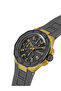 Mens Gray Gold Tone Multi-function Watch - 8