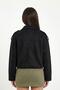 Women's Black Suede Bomber Jacket Sara - 5