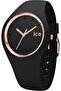ICE glam Black Rose Gold Small Plus 37mm 3 Hands - 2