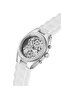 Ladies Clear Silver Tone Multi-function Watch - 4