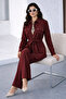 Scarf Double Set N2671 Burgundy - 2