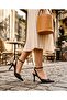 Lace Ankle Tie Short Heeled Shoes 8.5cm Feli̇sya