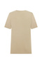 Men's Beige Color Crew Neck T-Shirt - 2