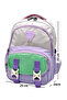 Satin Waterproof Modern Women's Daily Wear Backpack Lilac-Beige - 2