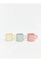 Lcw Home Mixed Flower Printed Porcelain Mug Set of 3, 184 ml