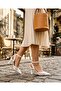 Lace Ankle Tie Short Heeled Shoes 8.5cm Feli̇sya
