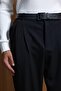 Men's Fit Baggy Fabric Pants with Elastic Waist, Pack of Belt - 2