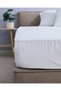 White Cotton Fitted Sheet (Double Size) - 4