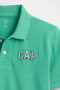 Boy's Logo Detailed Pique Green Polo T-Shirt - 2