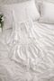 Women's Satin Lace White Shorts Set – Set of Adjustable Strap - 2