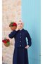 Jacket Buttoned Gilet Dress Navy Blue Hnt8590 - 6