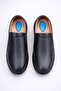 Genuine Leather Orthopedic Gel Sole Soft Casual Men's Black Transitional Oxford Dad Shoes - 3