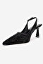 Frea Black Stone Women's Heeled Shoes - 6