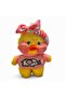 Lalafanfan Duck Plush 30 cm - Soft Yellow Duck Figure Gift with Accessories Including Glasses and Headband