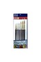 Synthetic Gold Hair Round Brush 7pcs Set 66 Series