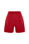 Women's Red Belted Linen Shorts - 5