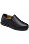 Genuine Leather Orthopedic Gel Sole Soft Casual Men's Black Transitional Oxford Dad Shoes - 8