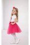 Girl's April 23 October 29 Show Birthday Outfit Floral Short Sleeve White T-Shirt Tutu Skirt Set - 2