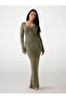 Open-work bodycon maxi dress