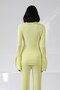 Yellow Buttoned Spanish Sleeve Slit Detailed V Viscose Knitwear Cardigan - 8