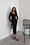 Women's Belt Pack Square Neck Dress Dpk4317