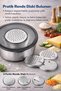 9-Piece Stainless Steel Mixing & Storage Container Set 3 Grater Discs (Fine-Coarse-Slice) 16-20-24 cm - 4
