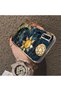 Samsung Galaxy A20 Compatible Silicone Edge Hard Back Anti-Fall Phone Case Moon and Stars Patterned - 3