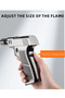 Multi-Use Portable Windproof Refillable Torch Lighter, 360° (Golden) - 7