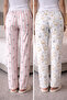 Women's 2-piece 100% cotton pajama bottoms, jersey supreme relax fit set - 5