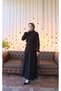 Side-Tie Hijab Dress Black Hnt010 - 4