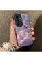 Samsung Galaxy S25 Fe Compatible Kelebek Patterned Silicone Edge Hard Back Anti-Fall Phone Case