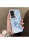 Oppo A5 5g Compatible Butterfly Patterned Silicone Edge Hard Back Anti-Fall Phone Case