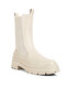 Women Elasticated Gussets Lug Sole Boots in Beige